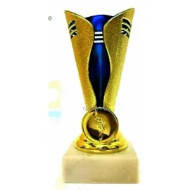 Купить золотистый кубок наградной P21A в интернет-магазине kubki-olimp.ru и cup-olimp.ru Фото 0