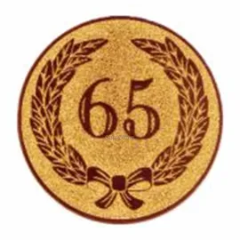 Вкладыш юбилей 65 лет d2 a142 в медали спортивные купить в интернет-магазине kubki-olimp.ru и cup-olimp.ru Фото 0