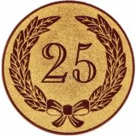 Вкладыш юбилей 25 лет d2 a158 в медали и грамоты спортивные в интернет-магазине kubki-olimp.ru и cup-olimp.ru Фото 0