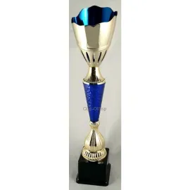Кубок K782 C, Цвет: золото/синий, Высота кубка, см.: 48, Диаметр чаши, мм.: 120