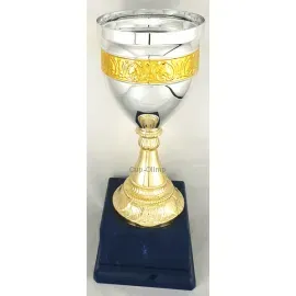 Кубок подарочный 5228, Цвет: золото/серебро, Высота кубка, см.: 35, Диаметр чаши, мм.: 140