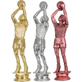 Фигурка F01/G баскетбол, Цвет пластиковых статуэток: золото, Высота статуэтки, см.: 17