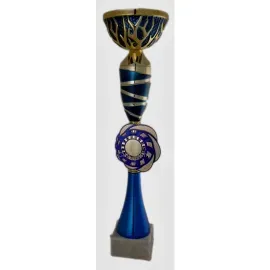 Кубок L 3185, Цвет: синий, Высота кубка, см.: 36.5, Диаметр чаши, мм.: 100