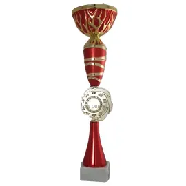 Кубок L 3184, Цвет: красный, Высота кубка, см.: 36.5, Диаметр чаши, мм.: 100