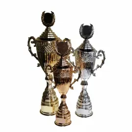 Кубок K382, Цвет: бронза, Высота кубка, см.: 43, Диаметр чаши, мм.: 100
