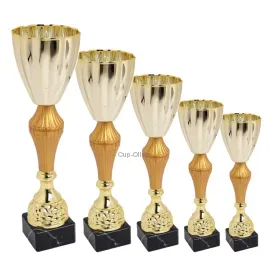 Кубок K280, Цвет: золото/красный, Высота кубка, см.: 28, Диаметр чаши, мм.: 80