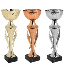 Кубок K474, Цвет: бронза, Высота кубка, см.: 23.5, Диаметр чаши, мм.: 80