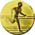 Вкладыш бег AM1-25-G в медали спортивные 1 2 3 место в интернет-магазине kubki-olimp.ru и cup-olimp.ru Фото 0