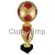 Кубок наградной 4148, Цвет: золото/красный, Высота кубка, см.: 34.5, Диаметр чаши, мм.: 120, изображение 2