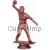 Фигурка настольный теннис F18, Цвет пластиковых статуэток: бронза, Высота статуэтки, см.: 12