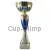 Спортивный кубок К606, Цвет: золото/синий, Высота кубка, см.: 22, Диаметр чаши, мм.: 80, изображение 2