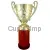 Кубок Н 6013С (3) 37,5 см, Цвет: золото/красный, Высота кубка, см.: 39.5, Диаметр чаши, мм.: 140