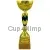 Кубок K606C (3), Цвет: золото/синий, Высота кубка, см.: 28, Диаметр чаши, мм.: 100