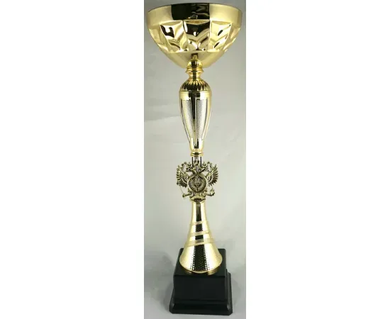 Кубок K785 C, Цвет: золото, Высота кубка, см.: 45, Диаметр чаши, мм.: 140
