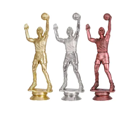 Фигурка волейбол F21, Цвет пластиковых статуэток: золото, Высота статуэтки, см.: 15