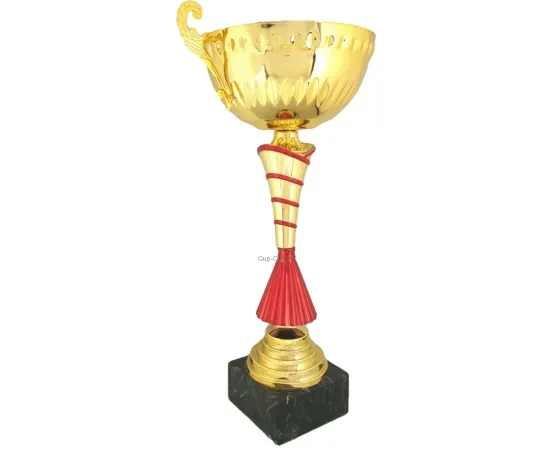 кубок наградной 4067, Цвет: золото/красный, Высота кубка, см.: 22.5, Диаметр чаши, мм.: 80, изображение 2