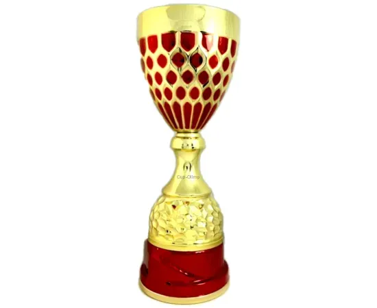 Кубок K796 C (3), Цвет: золото/красный, Высота кубка, см.: 37.5, Диаметр чаши, мм.: 160