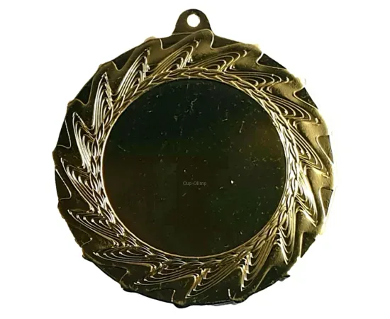 Медаль 80mm  MZ 3680 G, Цвет медали: золото, Диаметр вкладыша, мм.: 50, Диаметр медали, мм.: 80, изображение 3