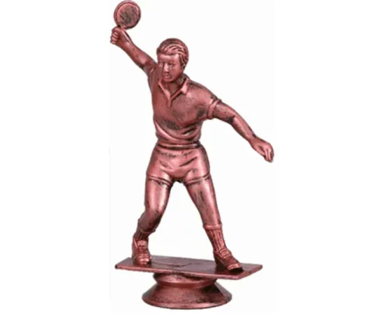 Фигурка F18 G теннис м., Цвет пластиковых статуэток: бронза, Высота статуэтки, см.: 12