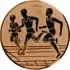 Спортивные вкладыш бег D1B a32 в медали на лентах в интернет-магазине kubki-olimp.ru и cup-olimp.ru Фото 0