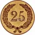 Вкладыш юбилей 25 лет d2 a158 в медали и грамоты спортивные в интернет-магазине kubki-olimp.ru и cup-olimp.ru Фото 0