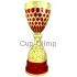 Кубок K796 C (3), Цвет: золото/красный, Высота кубка, см.: 35.5, Диаметр чаши, мм.: 140